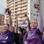 Una protesta feminista el pasado 8 de marzo, Día Internacional de la Mujer, en Valencia