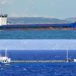 Los dos buques de carga iraníes se llamaban Musa Jalil y Begey, ambos navegando con bandera rusa