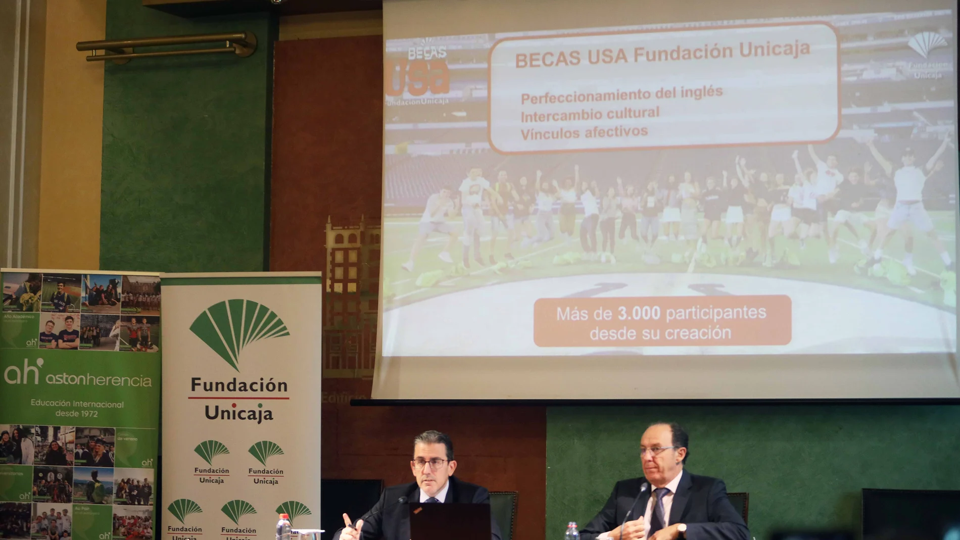 Presentación de las Becas USA de fundación Unicaja