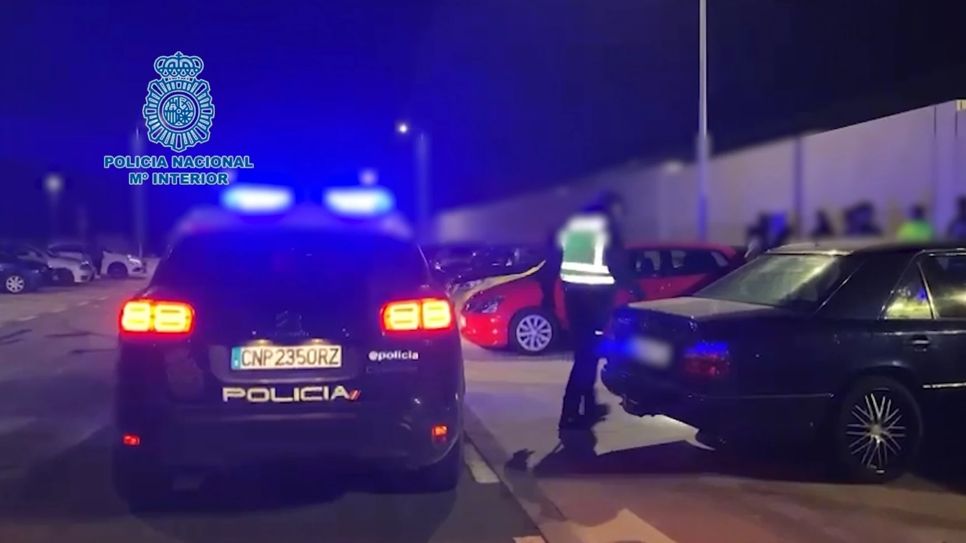 Un momento de la operación policial
