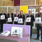 La ONCE entrega un ejemplar de ‘El Quijote’ en Braille al Archivo de la Catedral de Burgos en presencia de la viceconsejera de Acción Cultural de la Junta de Castilla y León, Mar Sancho y de Félix José Castro Lara, deán de la catedral de Burgos