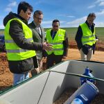 El consejero de Agricultura y Ganadería, Gerardo Dueñas, visita las obras de la zona regable de Payuelos