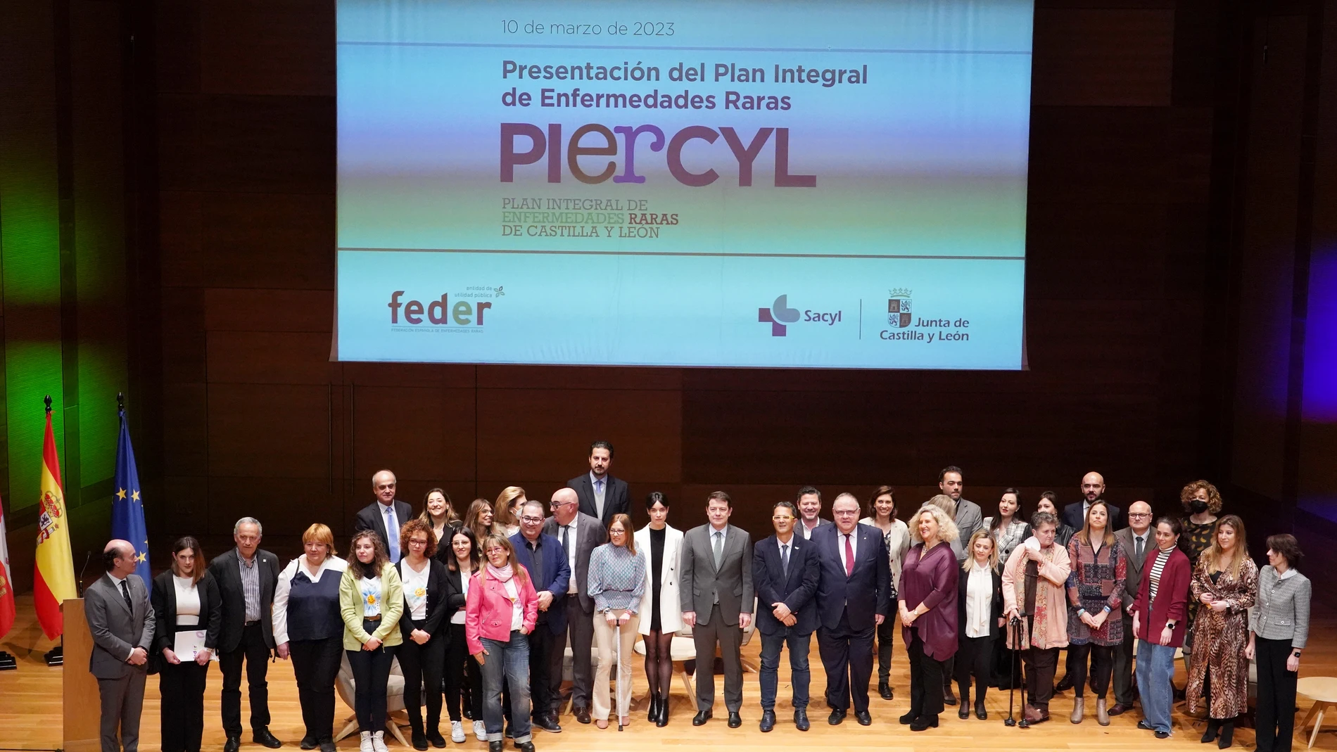El presidente de la Junta de Castilla y León, Alfonso Fernández Mañueco, preside un acto institucional de presentación del Plan Integral de Enfermedades Raras (PIERCYL)