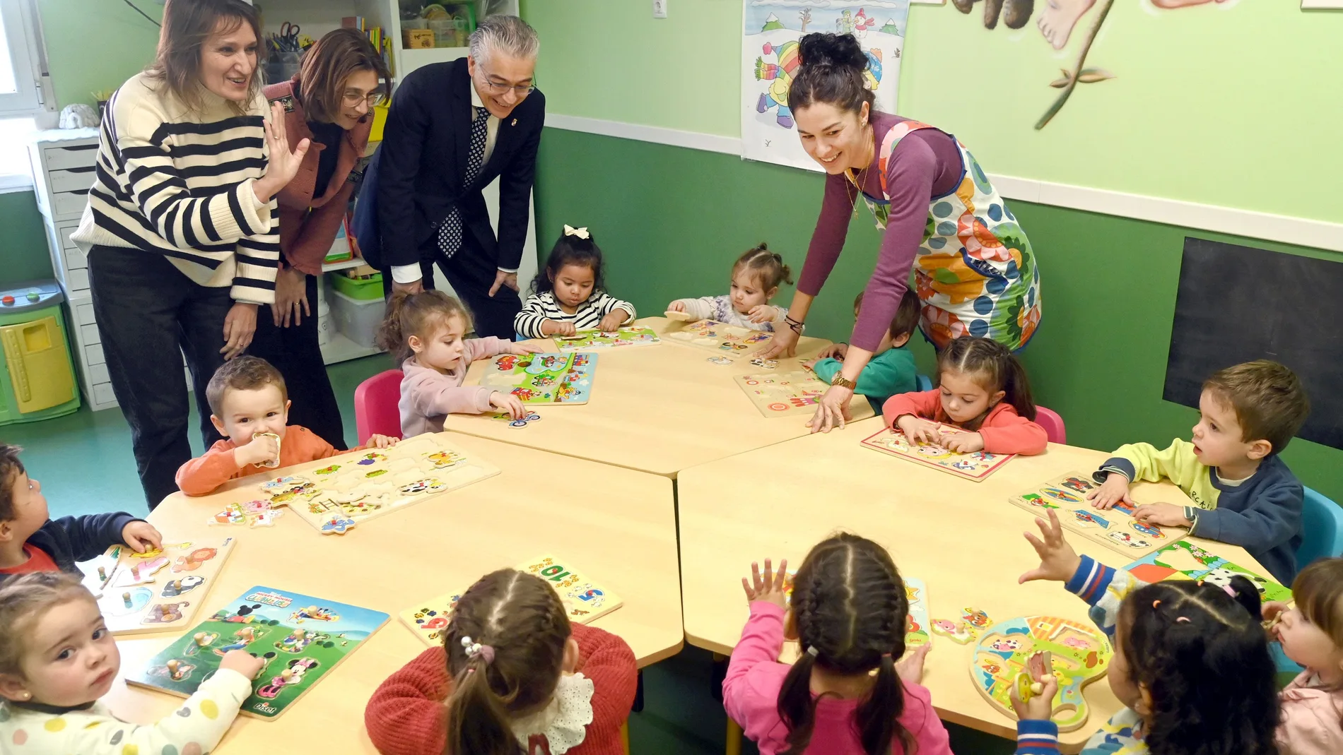  La consejera de Educación, Rocío Lucas, visita un centro de Educación Infantil en Aranda de Duero