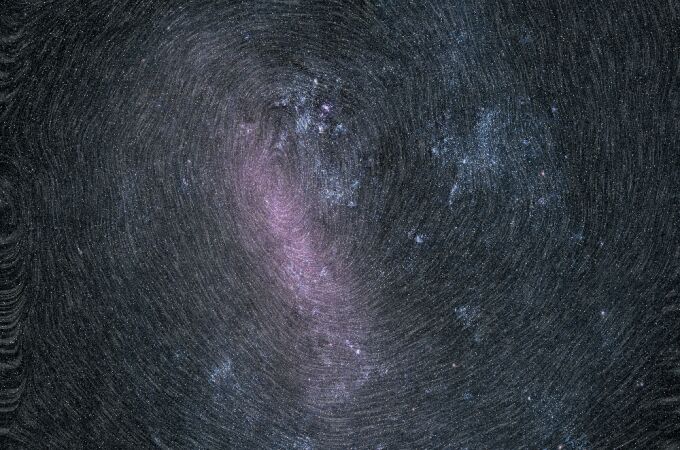 Imagen obtenida por Gaia de las estrellas en la Vía Láctea