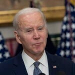 President Joe Biden makes remarks on the United States banking system