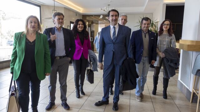Suárez-Quiñones, Francisco Vázquez, Yolanda de Gregorio, entre otros, antes de la jornada