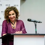 María Jesús Montero asiste a la presentación del legado y memoria audiovisual de las actividades de España en la Feria del Libro de Fráncfort 2022