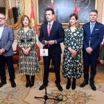 Comparecencia del alcalde Daniel de la Rosa con todos los portavoces municipales