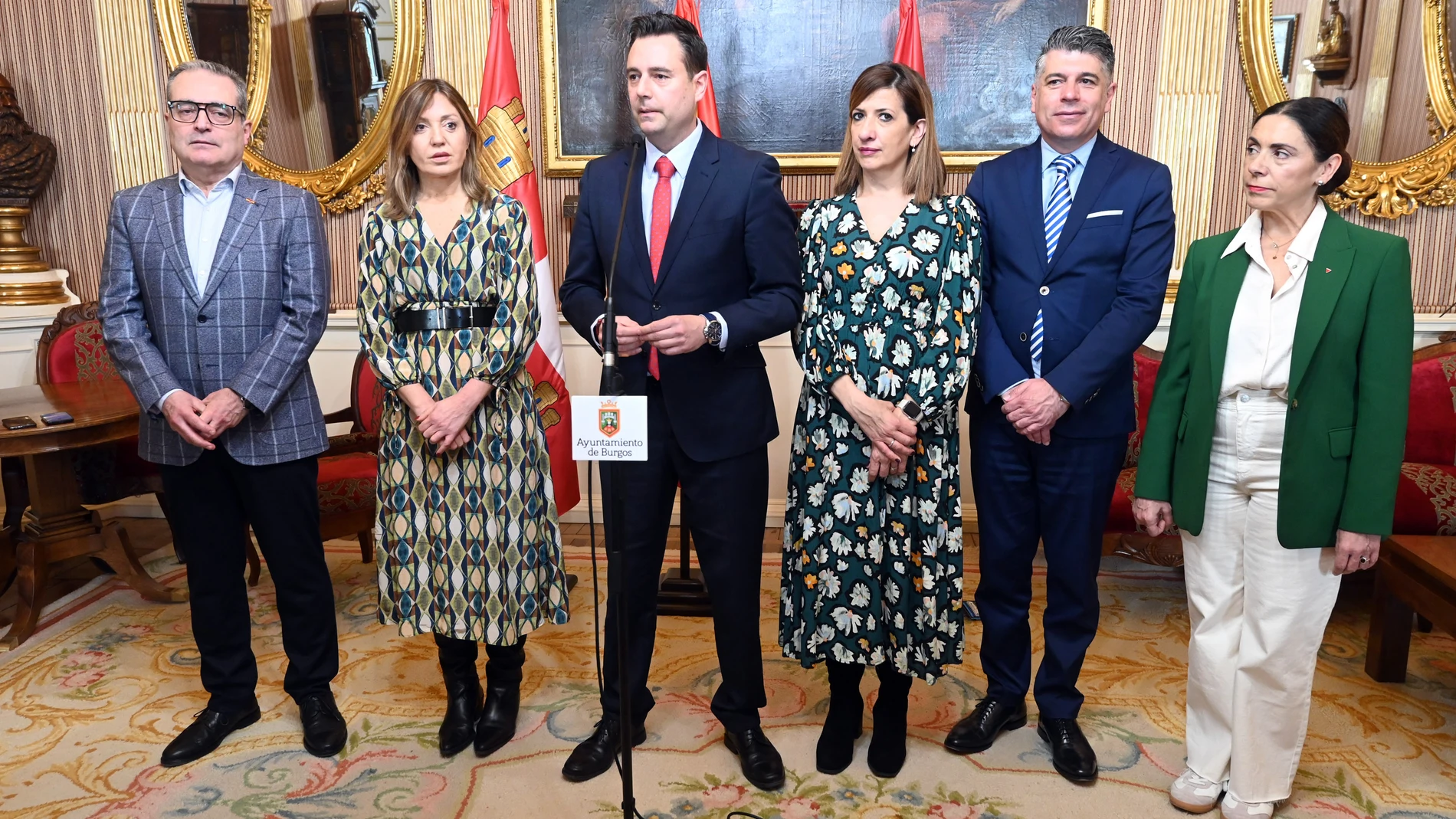 Comparecencia del alcalde Daniel de la Rosa con todos los portavoces municipales