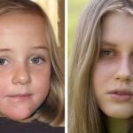 Julia Faustyna (izq.) podria ser realmente otra niña desaparecida hace 12 años, Livia Schepp (der.)