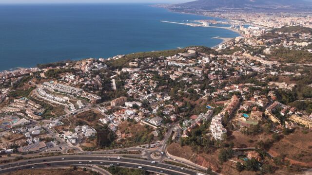 Vista aérea de Málaga