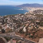 Vista aérea de Málaga