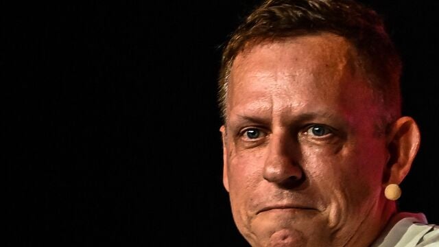 Co-founder of PayPal, Palantir Technologies, and Founders Fund, Peter Thiel speaks at the Bitcoin 2022 Conference at Miami Beach Convention Center in Miami Beach