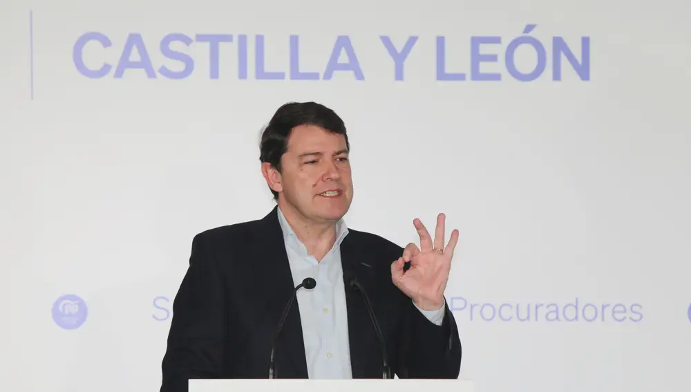 Fernández Mañueco durante su intervención