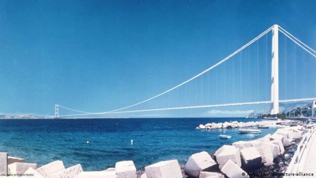 Diseño del puente entre Sicilia y Europa