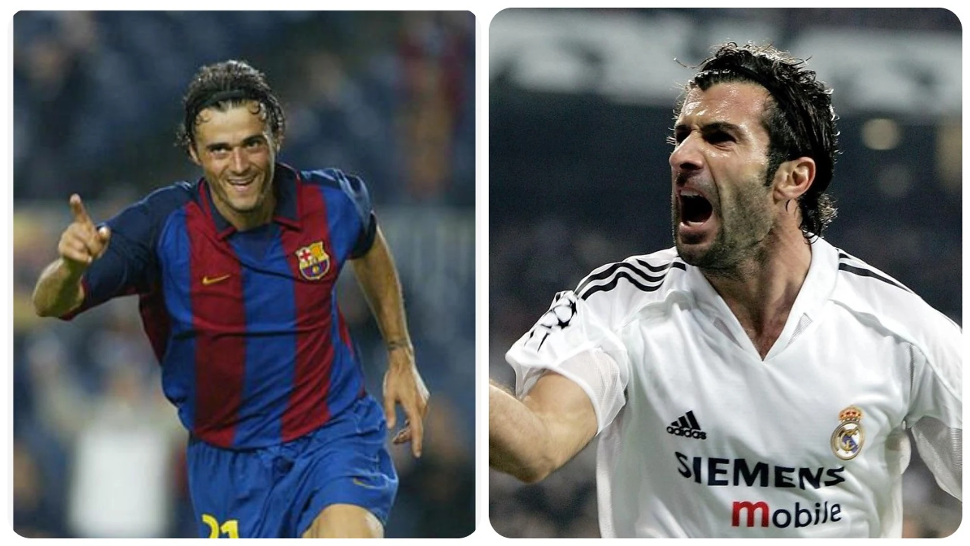 Los jugadores que vistieron las camisetas de Madrid y Barça: de Luis Enrique a Figo