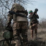 Ukrainian forces near the frontline city of Bakhmut, eastern Ukraine