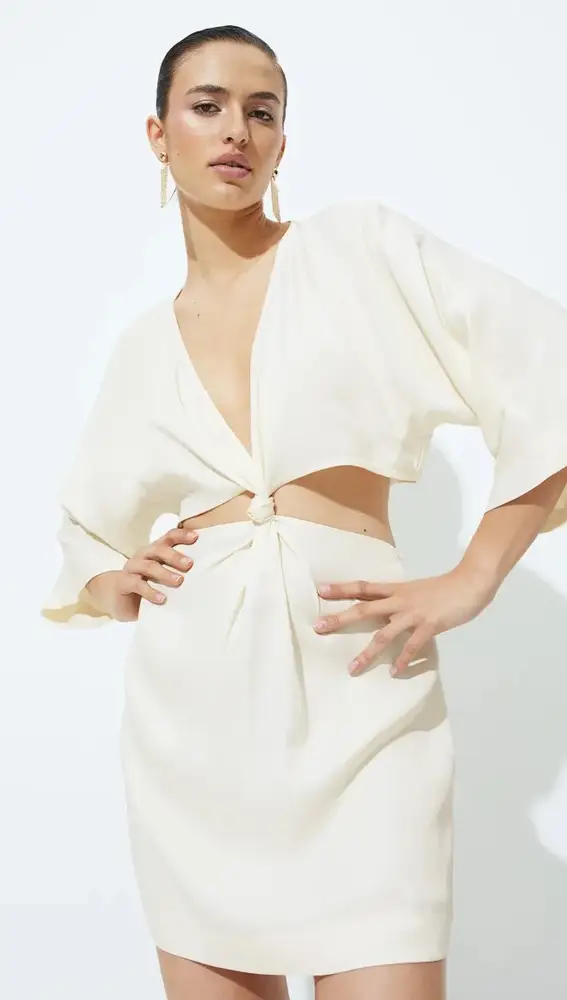 Vestido cut out H&M