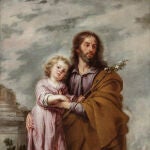 San José con el Niño, de Murillo, expuesto en el Museo de Bellas Artes de Sevilla
