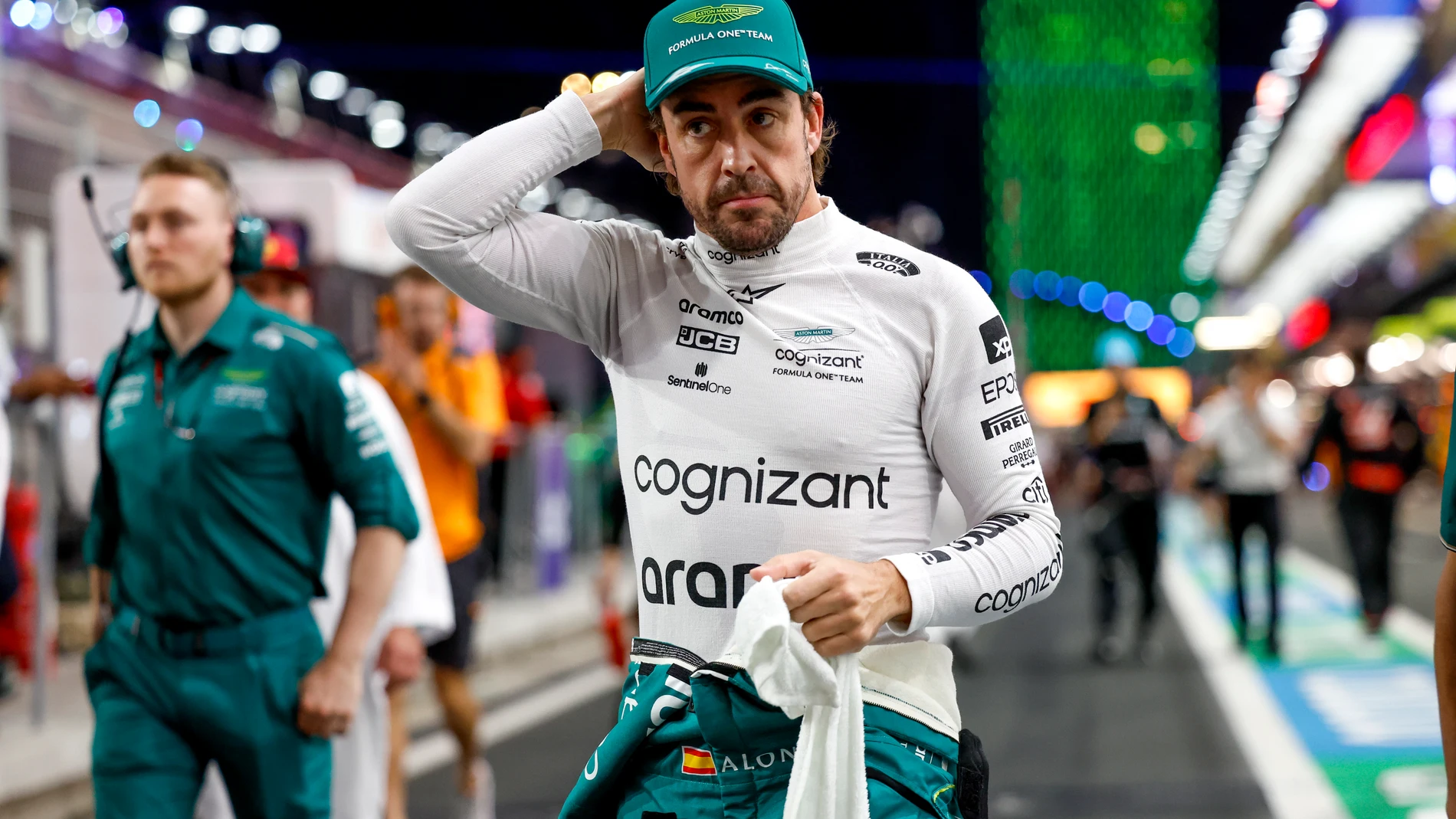 ALONSO Fernando (spa), Aston Martin F1 Team AMR23, portrait during the Formula 1 STC Saudi Arabian Grand Prix 2023, 2nd round of the 2023 Formula One World Championship from March 17 to 19, 2023 on the Jeddah Corniche Circuit, in Jeddah, Saudi Arabia - Photo DPPI Dppi / Afp7 19/03/2023 ONLY FOR USE IN SPAIN