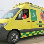 Un ambulancia del 061