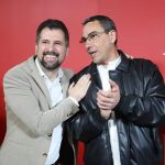 Tudanca junto a Felipe Lozano, candidato del PSOE a la Alcaldía de Arenas de San Pedro