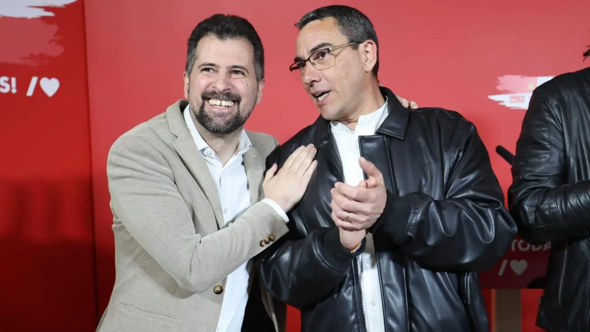 Tudanca junto a Felipe Lozano, candidato del PSOE a la Alcaldía de Arenas de San Pedro