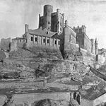 Así quedó el Alcázar de Segovia tras el incendio sufrido en 1862