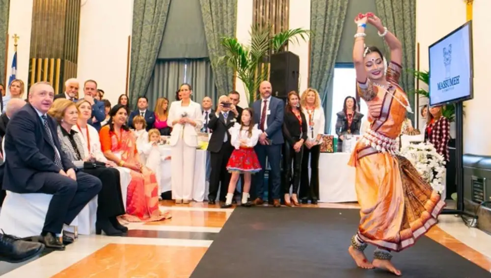El espectáculo de danza folclórica de la India