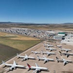 El Aeropuerto de Teruel, el mayor aparcamiento de aviones de Europa, sigue creciendo