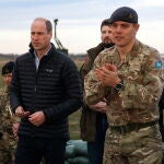 British Prince William visits soldiers in Rzeszow