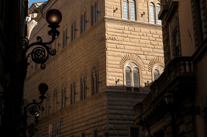 El palacio en el mismo centro de Florencia