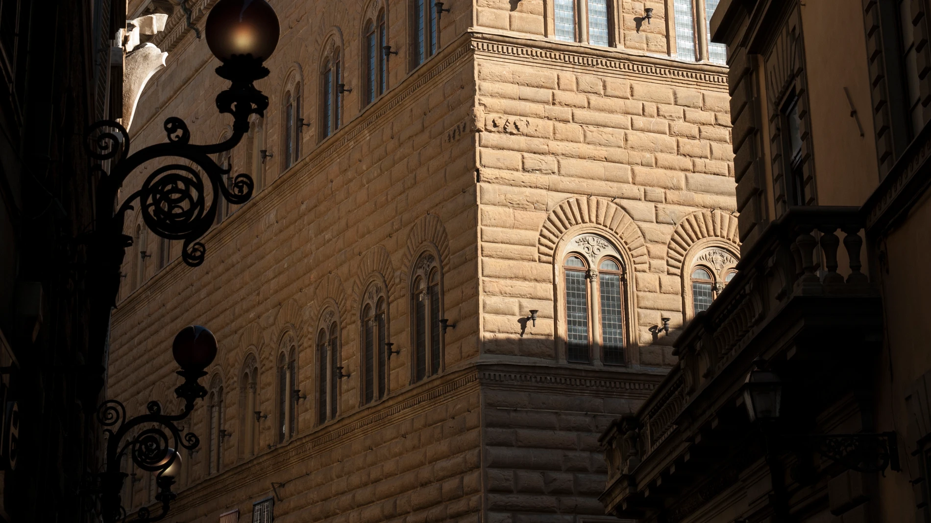 Llegando al Palazzo Strozzi 