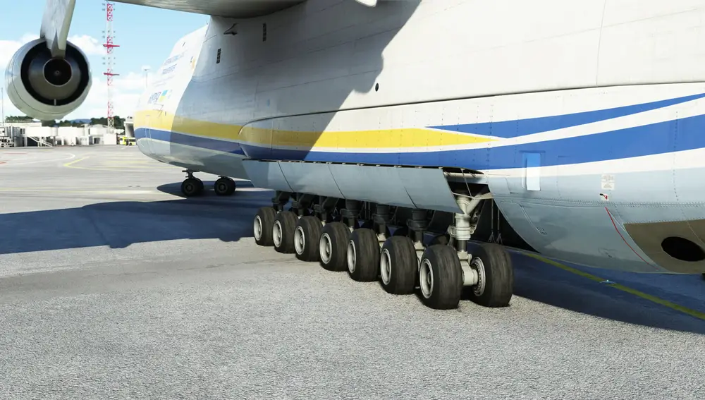 El Antonov An-225 &quot;Mriya&quot; cuenta con un tren de aterrizaje con 32 ruedas.