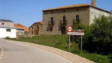 Entrada al municipio soriano de Fuentecantos