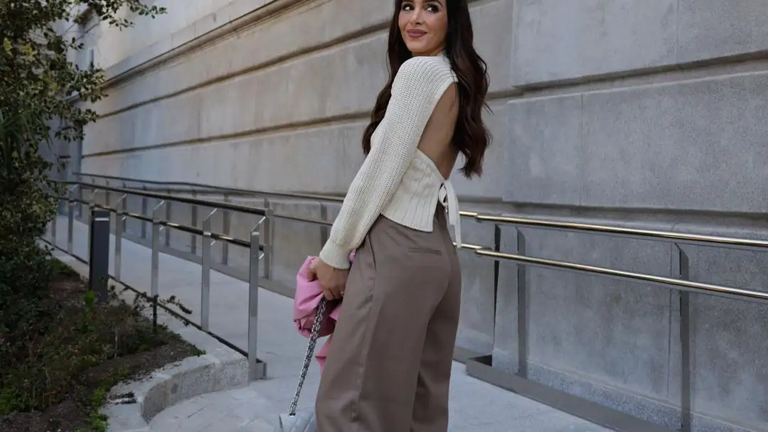 Rocío Osorno con jersey de Zara.