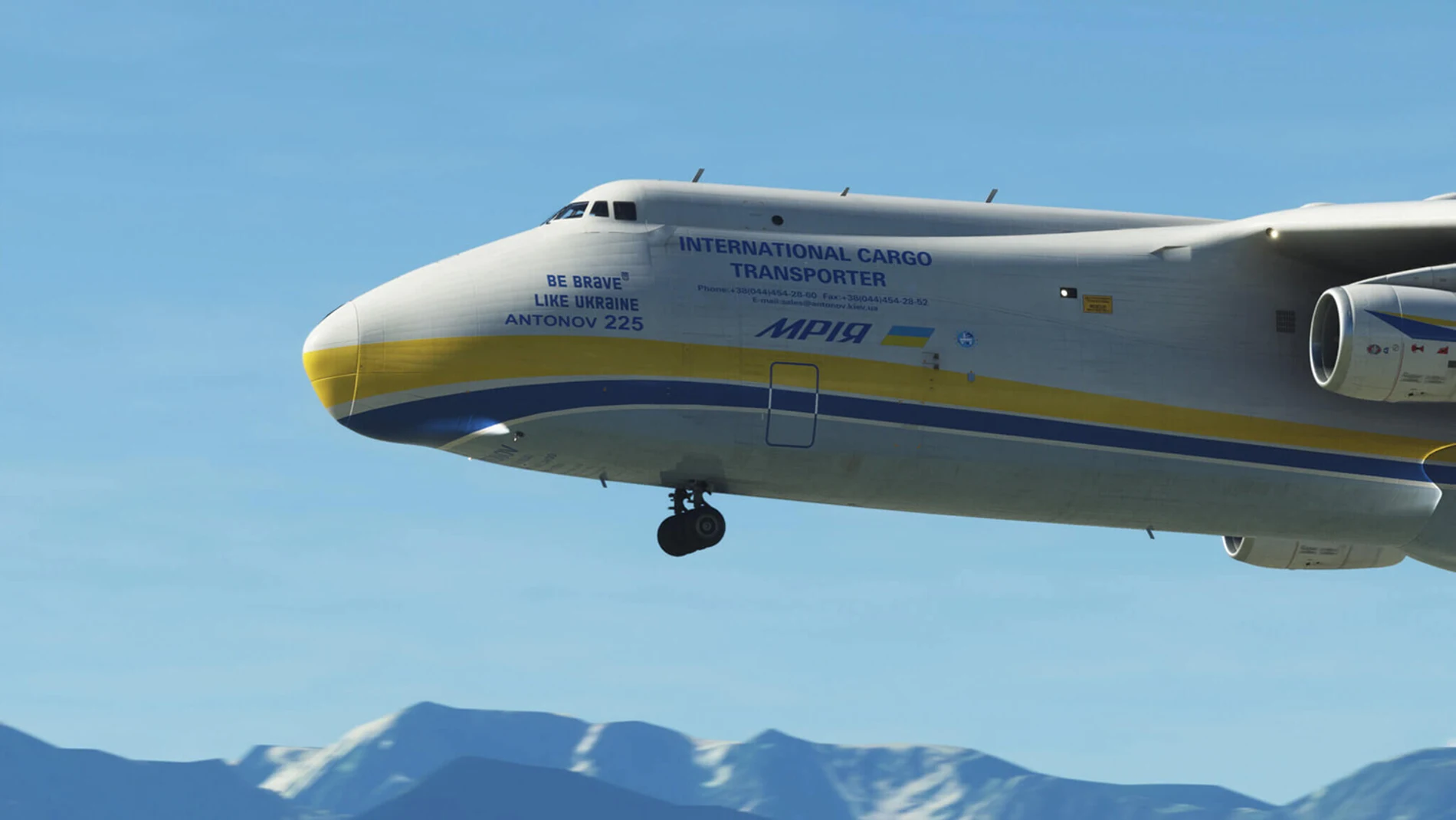 Microsoft Flight Simulator recrea el extinto Antonov An-225 como forma de preservar la histórica nave.