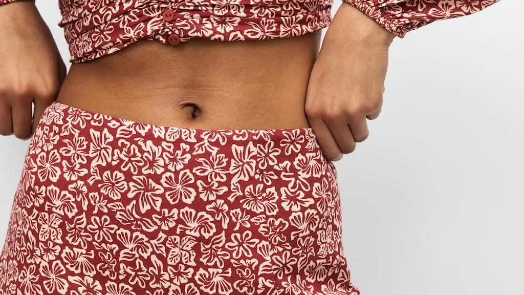 Falda pantalón flores