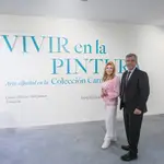 El alcalde de Estepona y la baronesa Carmen Thyssen-Bornemisza visitan el centro expositivo del Mirador del Carmen