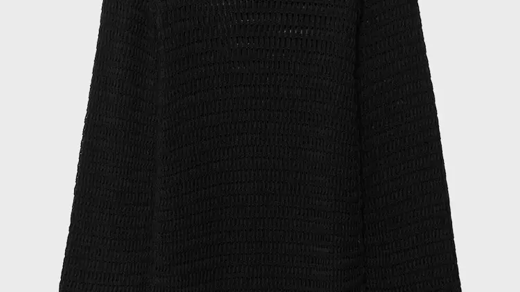 Vestido corto calado