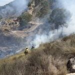 MURCIA.-Incendios.- Estabilizado el incendio declarado junto al monte La Atalaya de Cieza (Murcia)