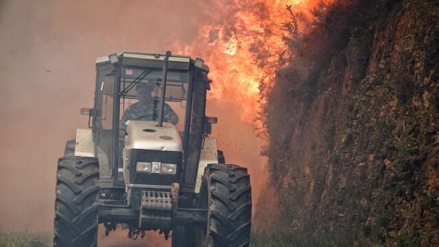 Asturias contabiliza 116 incendios forestales en 35 concejos y arde el Naranco en Oviedo