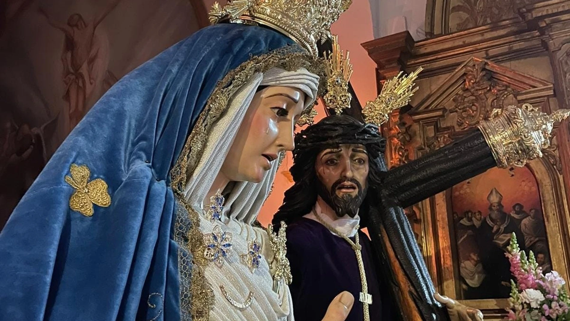 Un incendio daña la imagen de una Virgen que se encontraba en veneración en Chiclana (Cádiz)