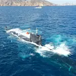 MURCIA.-El submarino S-81 'Isaac Peral' realiza "con éxito" su primera inmersión estática