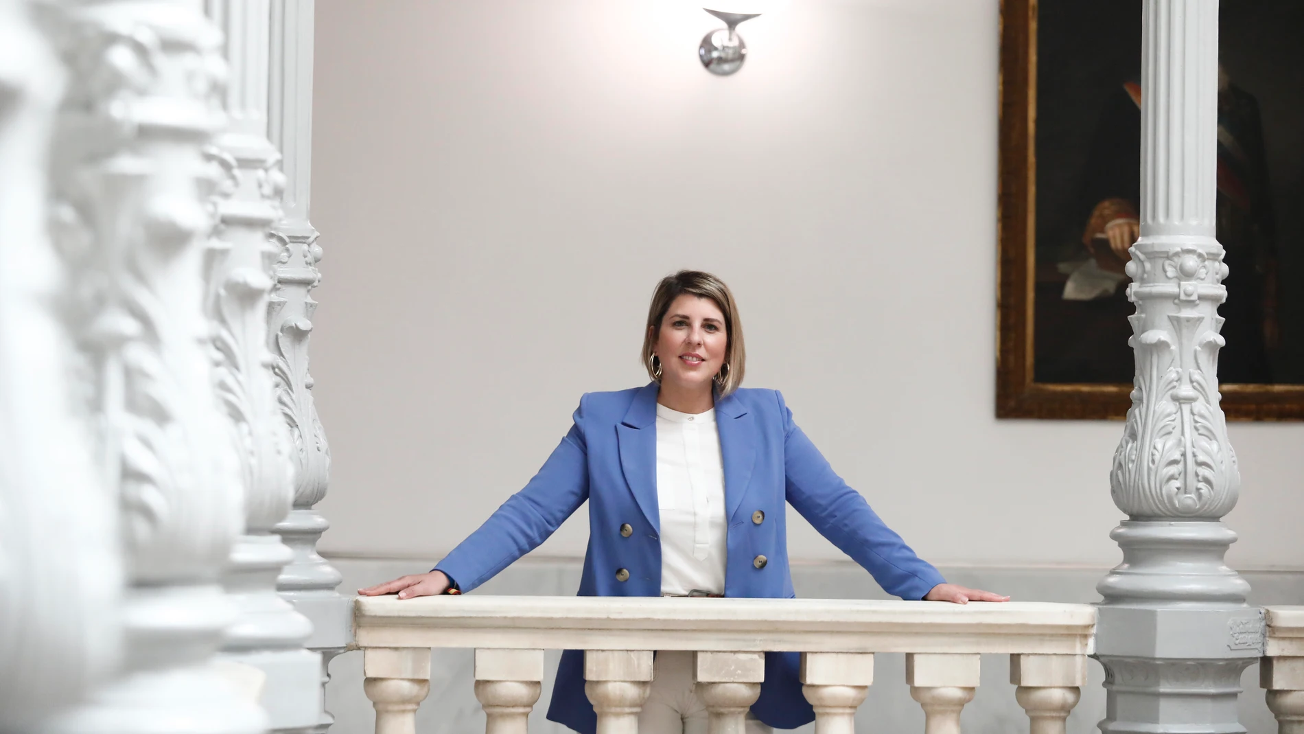La alcaldesa de Cartagena, Noelia Arroyo, en el Palacio Consistorial