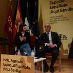 La ministra de Ciencia e Innovación, Diana Morant, y el alcalde de Sevilla, Antonio Muñoz