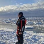 Rafel Simó con el BIo Hespérides en el Mar de Weddell