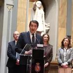 Suárez-Quiñones durante la jornada celebrada en el Senado