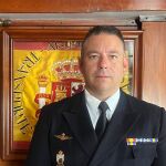 El Capitán de Corbeta, Alberto Rastrollo Marcos, comandante del Trasporte Ligero Contramaestre Casado
